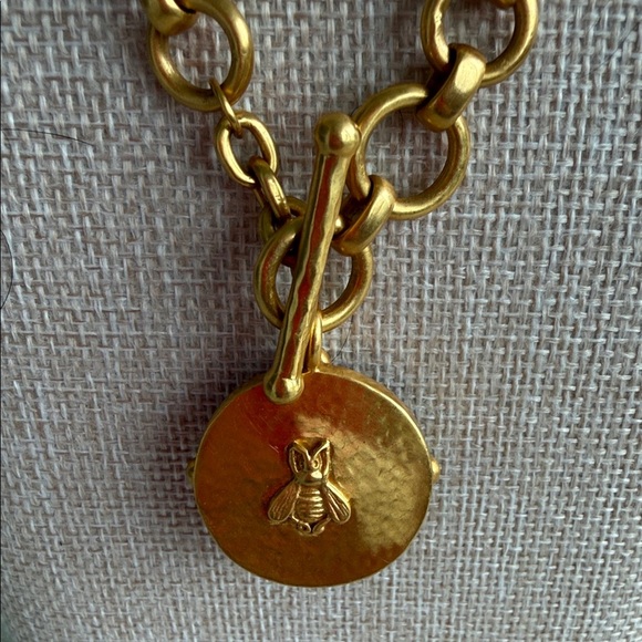 Julie Vos Jewelry - Gold Bee Pendant Necklace